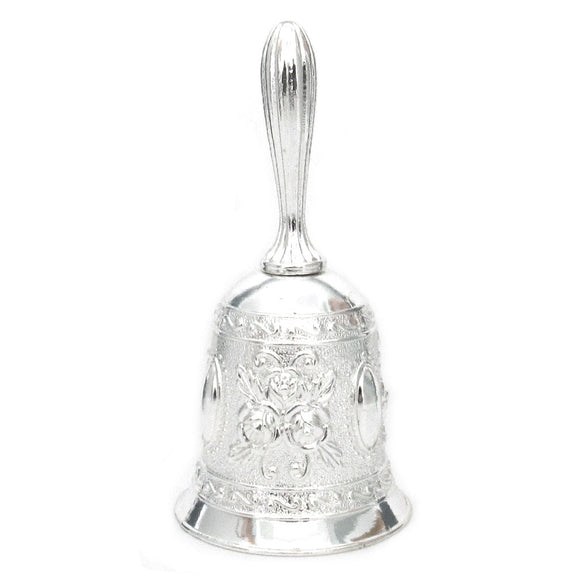 Floral Altar Bell (Silver Color)