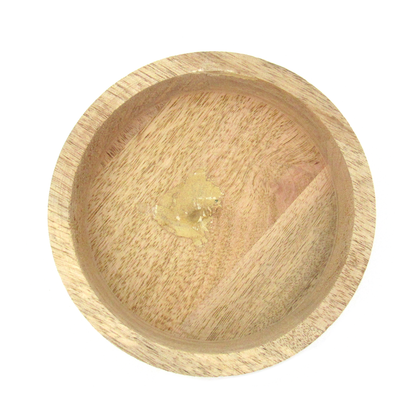 Round Wooden Goddess and Pentagram Box