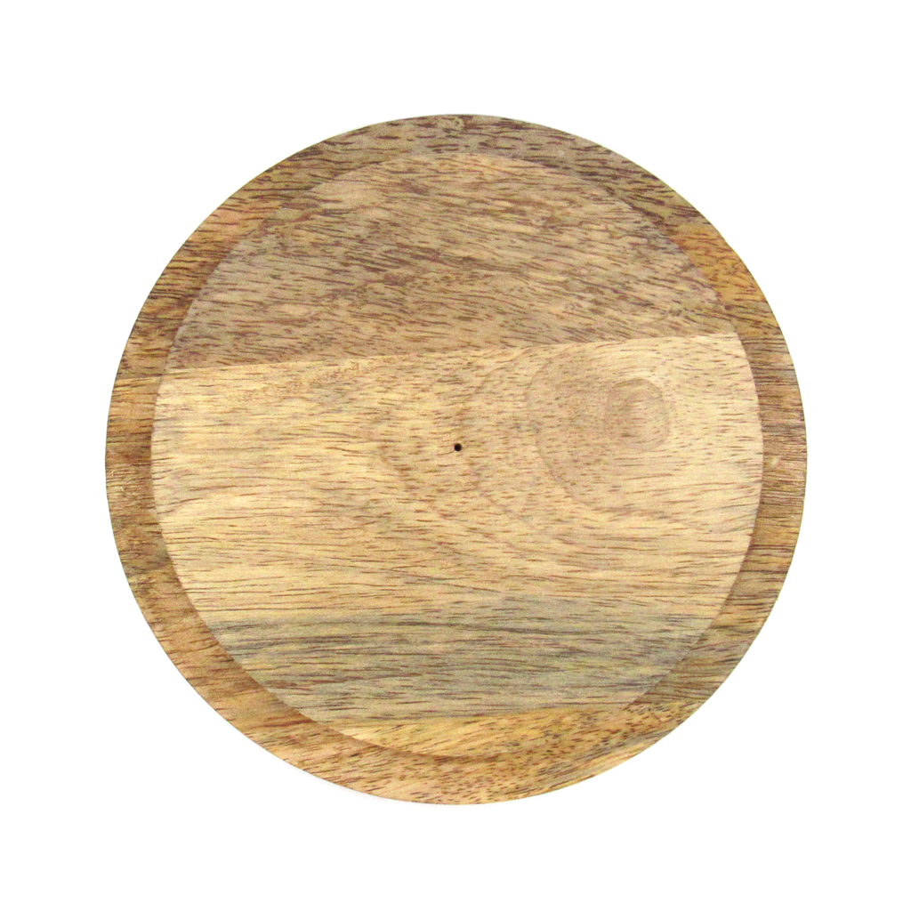 Round Wooden Goddess and Pentagram Box