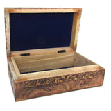 Triple Moon and Pentagram Wood Box