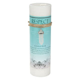 Respect Pillar Candle with Clear Quartz Pendant