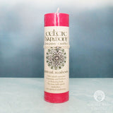 Celtic Harmony Pillar Candle with Pewter Pendant (Spiritual Awakening)