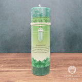Harmony Pillar Candle with Aventurine Pendant