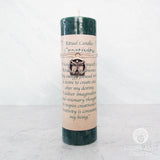 Creativity Pillar Candle with Pewter Pendant