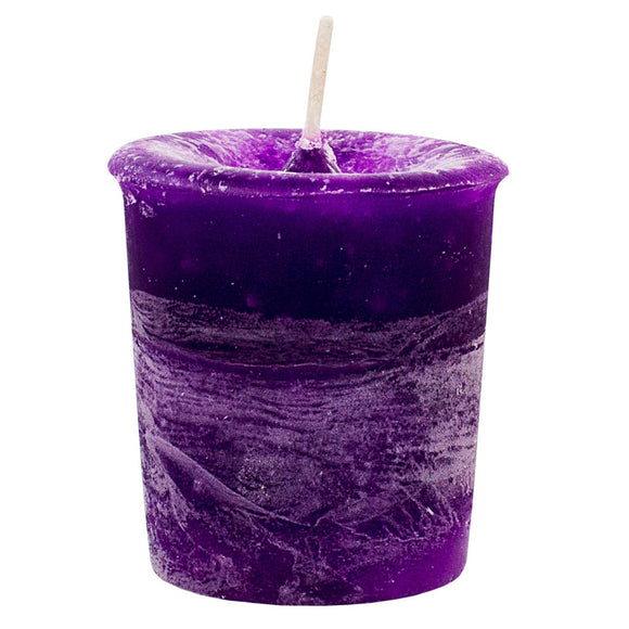 Crown Chakra Votive Candle by Crystal Journey