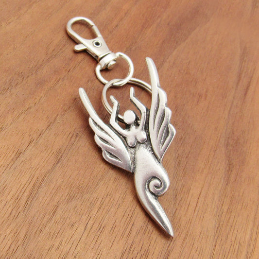 Air Elemental Pewter Bag Charm by Deva Designs