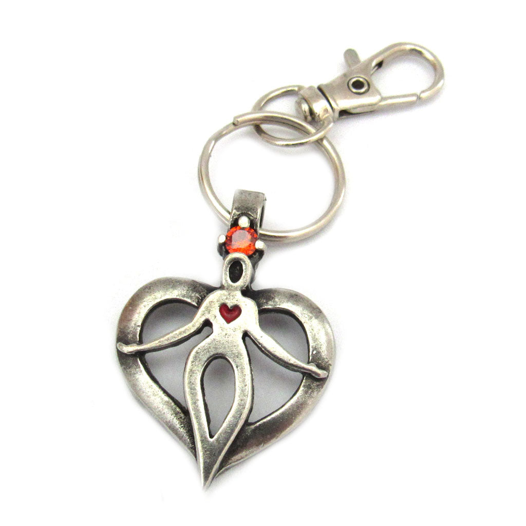 "Love" Pewter Bag Charm by Deva Designs