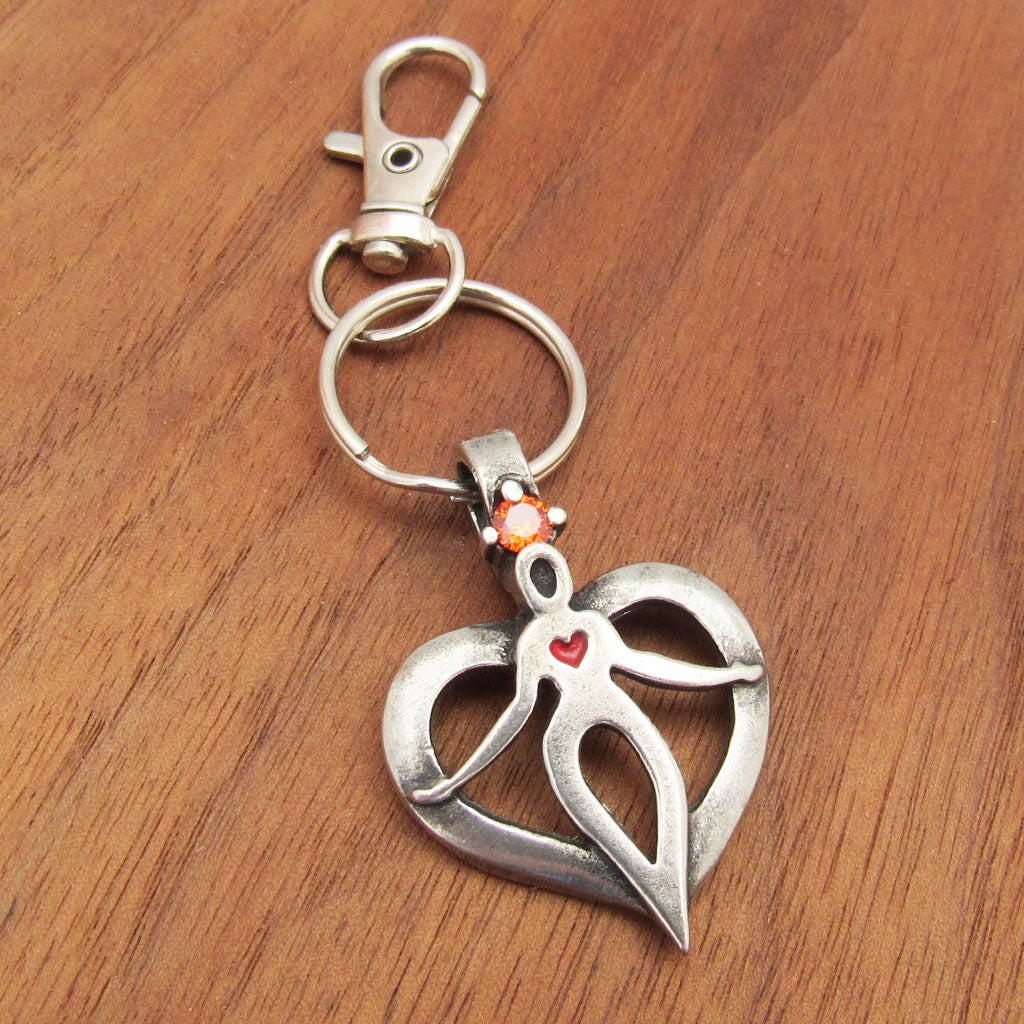 "Love" Pewter Bag Charm by Deva Designs