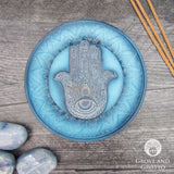 Blue Hamsa Incense Burner