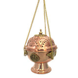 Hanging Copper and Brass Incense Burner