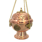 Hanging Copper and Brass Incense Burner