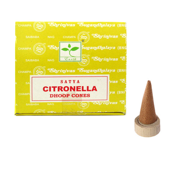 Dhoop Incense Cones by Satya - Citronella