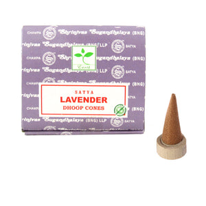 Dhoop Incense Cones by Satya - Lavender