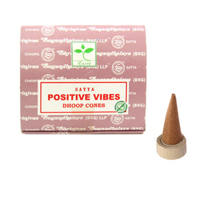 Dhoop Incense Cones by Satya - Positive Vibes