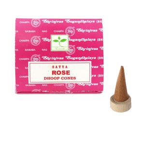 Dhoop Incense Cones by Satya - Rose