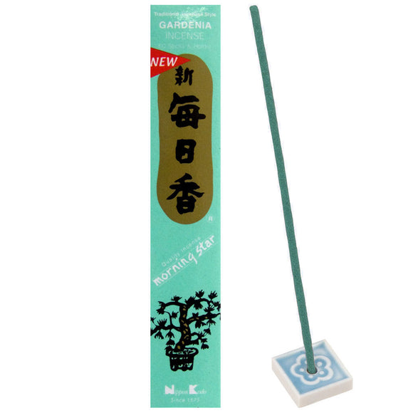 Morning Star Incense - Gardenia (Box of 50 Sticks with Holder)