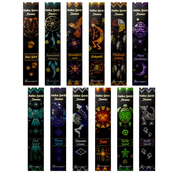 Native Spirits Incense Sticks (Complete Set of 12 Fragrances)