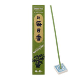 Morning Star Incense - Green Tea (Box of 50 Sticks with Holder)