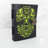 Skull Cutout Leather Journal