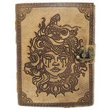 Medusa Leather Journal with Latch