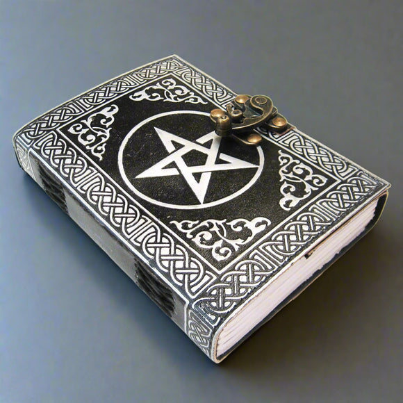 Black and Silver Pentagram Journal