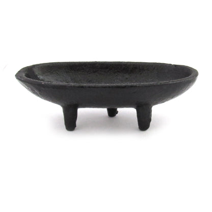 Canoe-Style Cast Iron Incense Burner (4 Inches)
