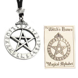 The Witch's Runes Pewter Talisman