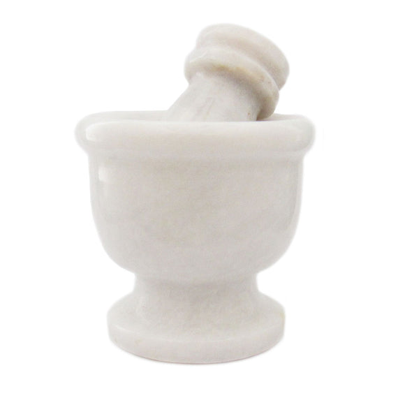 White Marble Mortar and Pestle (2.5 Inches)