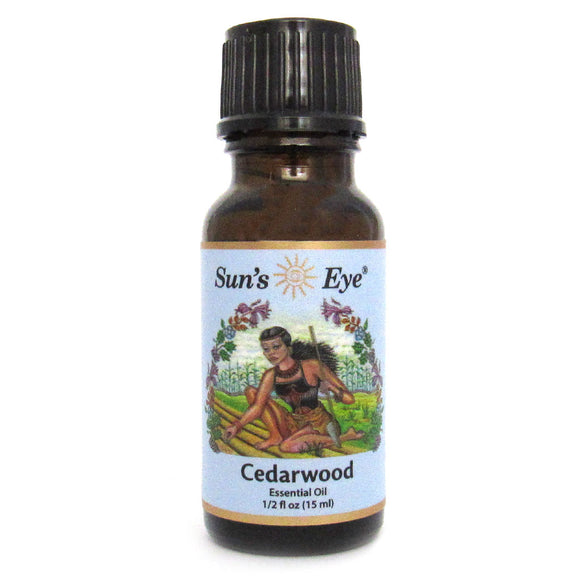 Cedarwood Essential Oil (1/2 oz) by Sun's Eye