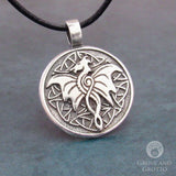 Celtic Wisdom Dragon Pendant