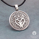 Celtic Wisdom Wolf Pendant