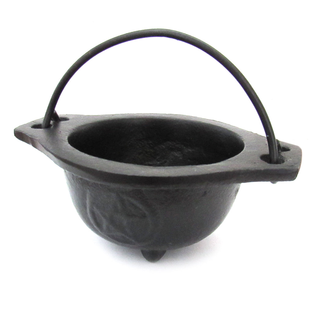 Pentagram Cast Iron Cauldron (4 Inches)