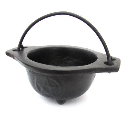 Pentagram Cast Iron Cauldron (4 Inches)