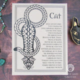 Cat Prayer Parchment Poster (8.5" x 11")