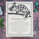 Chameleon Prayer Parchment Poster (8.5" x 11")