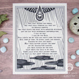 Rain Prayer Parchment Poster (8.5" x 11")