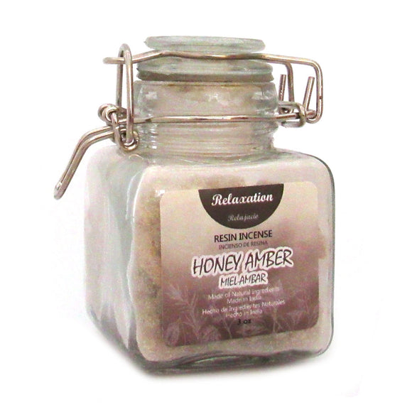Honey Amber Resin (3 oz) in Glass Jar