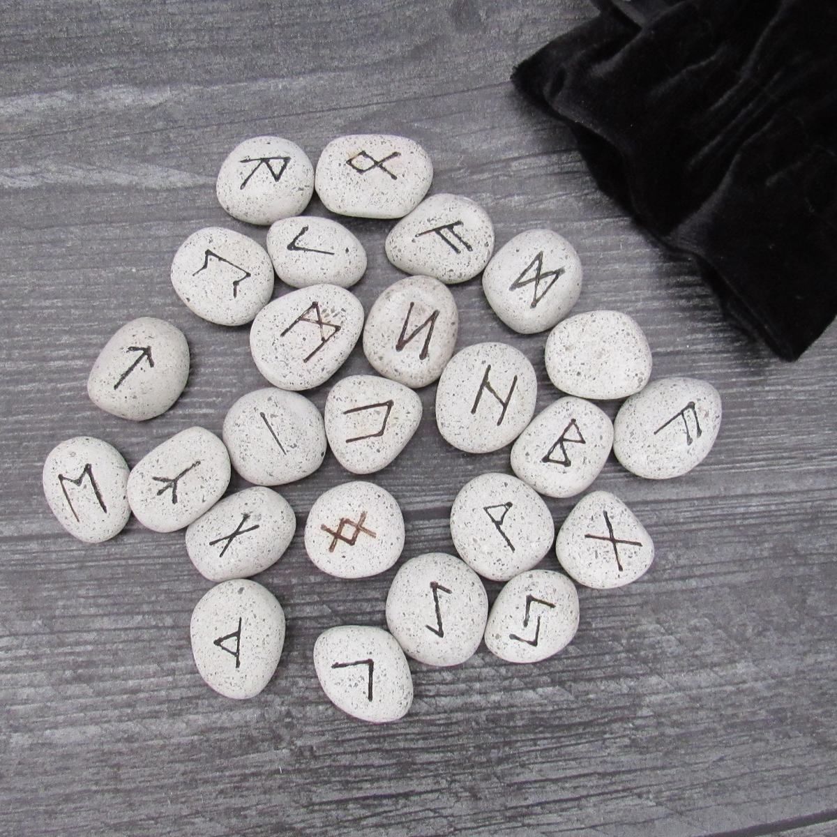 Runic Tile Set Ceramic Rune Set – Grove and Grotto