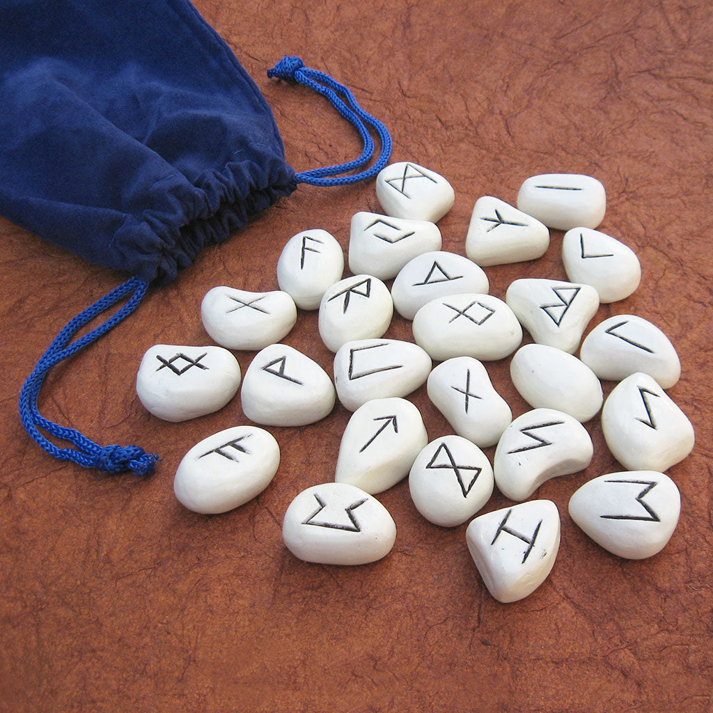Resin Runes Compass White Resin Rune Set – Grove and Grotto
