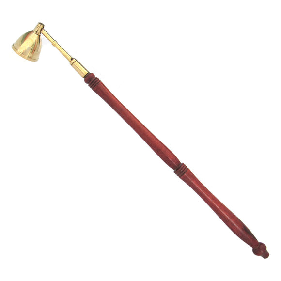 Brass and Lacquered Wood Candle Snuffer