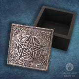 Silver Pentacle Trinket Box