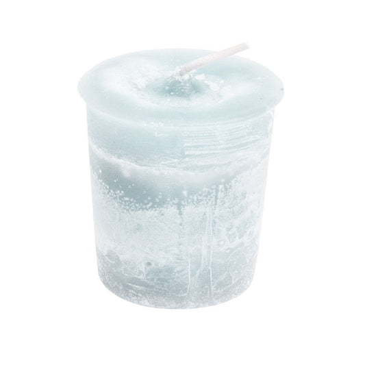 Throat Chakra Votive Candle by Crystal Journey