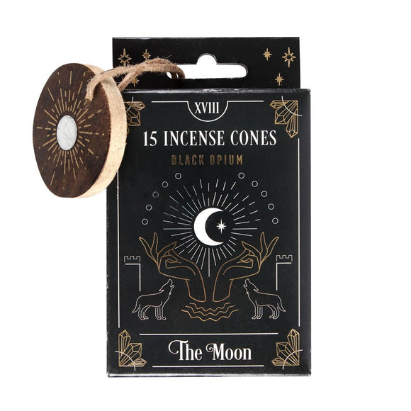 The Moon (Black Opium) Tarot Incense Cones