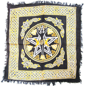 Earth Goddess Pentagram Altar Cloth (18 Inches)