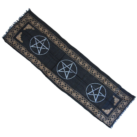 Triple Pentagram Altar Cloth (72 Inches)