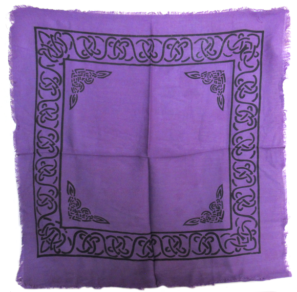 Purple Altar Cloth with Celtic Border (18 Inches)