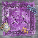 Purple Triple Moon Altar Cloth (18 Inches)