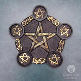 Pentagram Altar Plate and Tealight Holder
