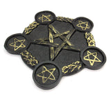 Pentagram Altar Plate and Tealight Holder