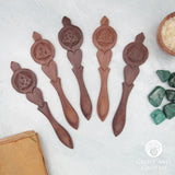 Triquetra Carved Wood Spoon
